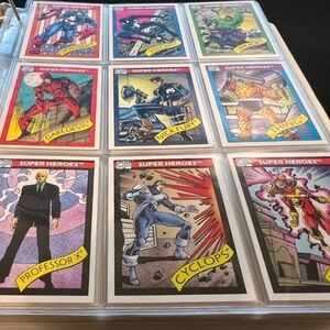 1990 Marvel Universe Series 1 Trading Cards COMPLETE BASE SET, #1-162
